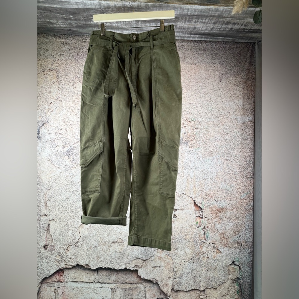 Edwin barrel pants size 27 Olive Green womens Cargo Pants. A53 - Picture 2 of 6